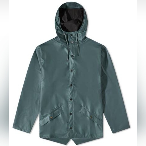 🌟HOST PICK ⭐NWT RAINS Unisex Short Jacket In Silver Pine. - Picture 2 of 5